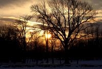 Winter Sunrise in Fond Du Lac, Wisconsin