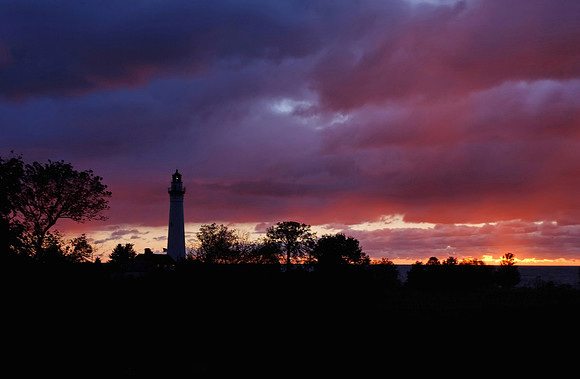 The Wind Point Lighthouse at Sunrise