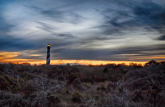 Cape Hatteras Lighthouse at Sunset