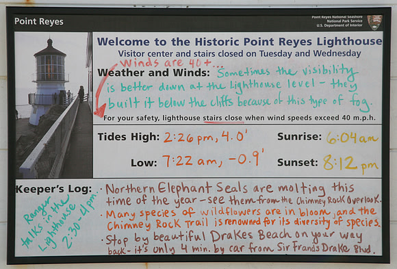 Conditions at Point Reyes