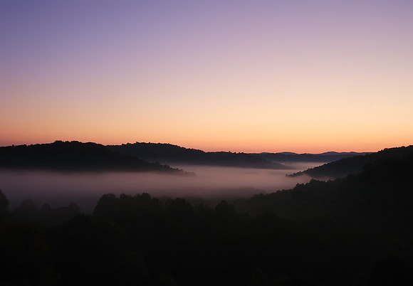 WV Sunrise from Interstate