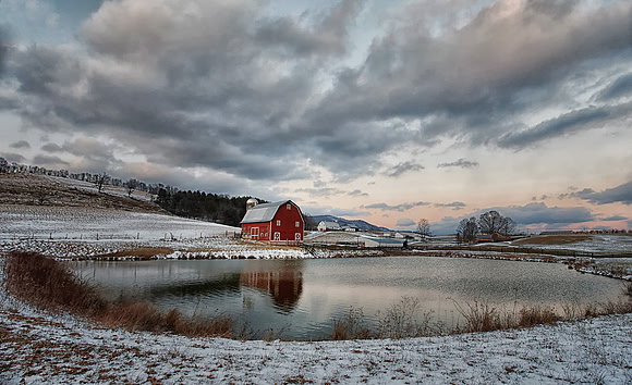 Edray Barn Winter