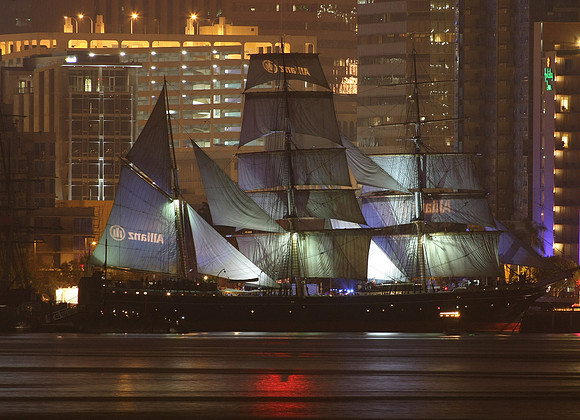The Star of India at Night.