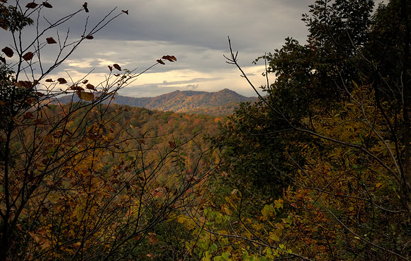 Distant Mountain Peaks from Ansted