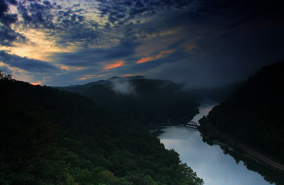 Dramatic Sunrise Over Hawk's Nest