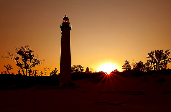 Sunrise at Little Sable Lighthouse