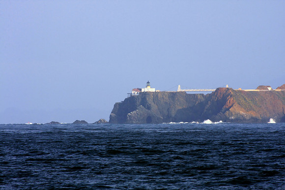 A Distant View of the Point Bonita Lighthouse