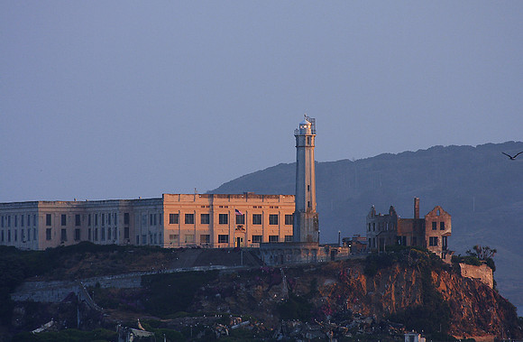 Alcatraz Penitentiary Remnants and Lighthouse