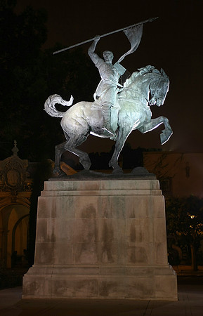 Statue of El Cid in Plaza de Panama, Balboa Park