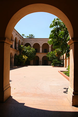 Balboa Park Archway into Courtyard