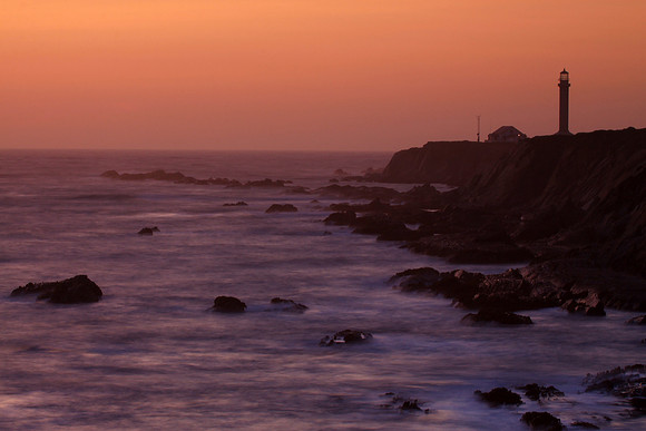 Point Arena Lighthouse at Sunset